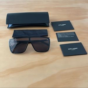 Saint Laurent Unisex Mask Ace Shield Sunglasses